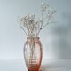 Old pink glass vase