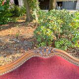 Pair of Louis XV Style Walnut Bergeres, 19th Century