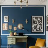 Restored Scandinavian teak desk - Tapered legs