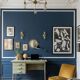 Bureau scandinave en teck restauré - Pieds compas