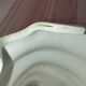 Vintage shell vase Salins – French crackled earthenware – 1970s