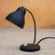 Vintage black and gold metal lamp