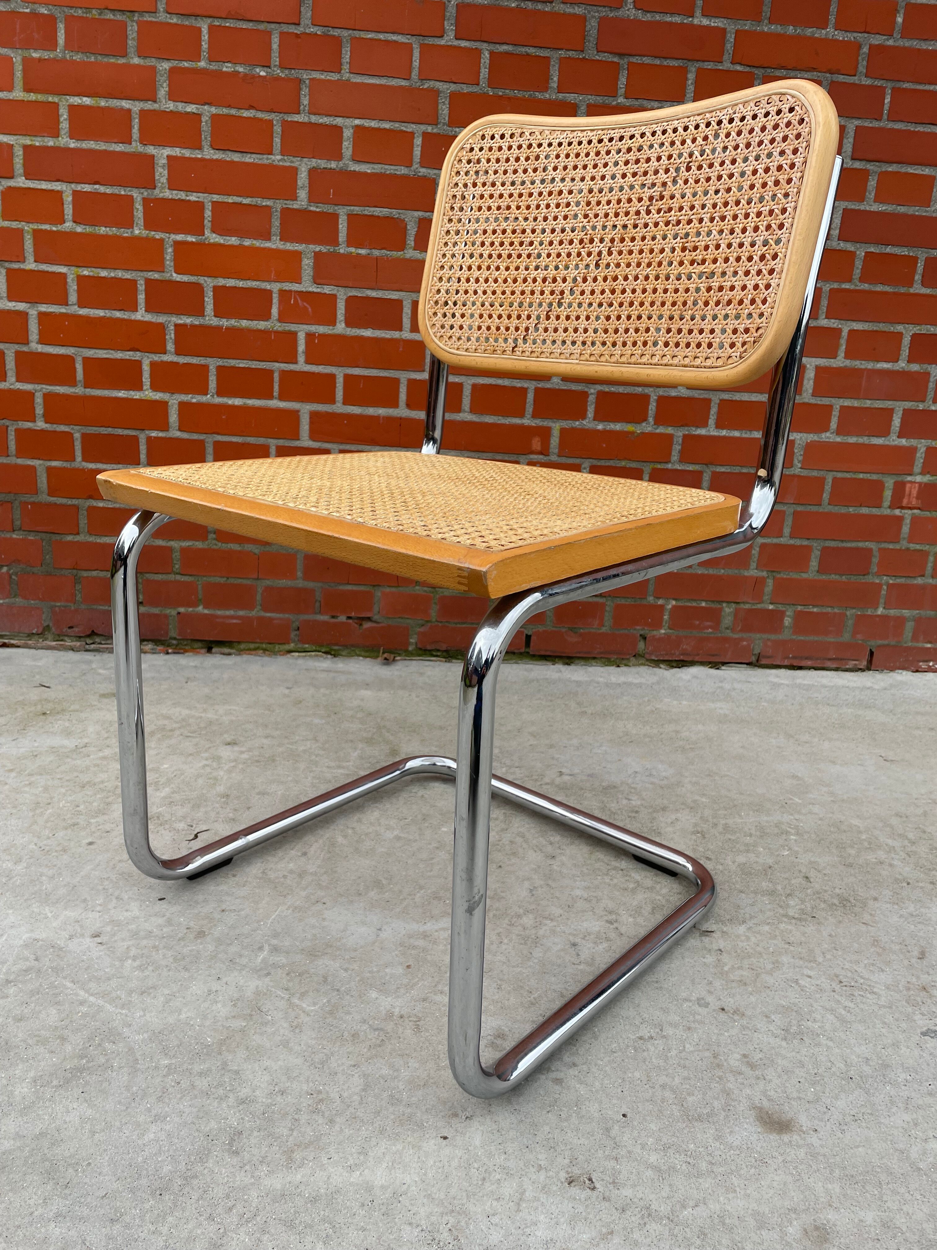 Cesca design chair b32 model in chrome