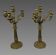 Paire De Candelabres En Bronze style Restauration XIXeme Siecle
