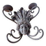 Antique piece/wrought iron wall chandelier