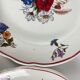 Set de 6 assiettes plates "Agreste", Sarreguemines, fin XXe