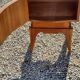 Pair of vintage 50s walnut bedside tables
