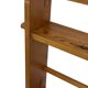 Vintage wooden wall shelve rack bookshelf in pinewood minimalist design
