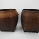 Pair of caches old rattan