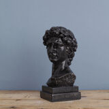 David head in black waxed bean