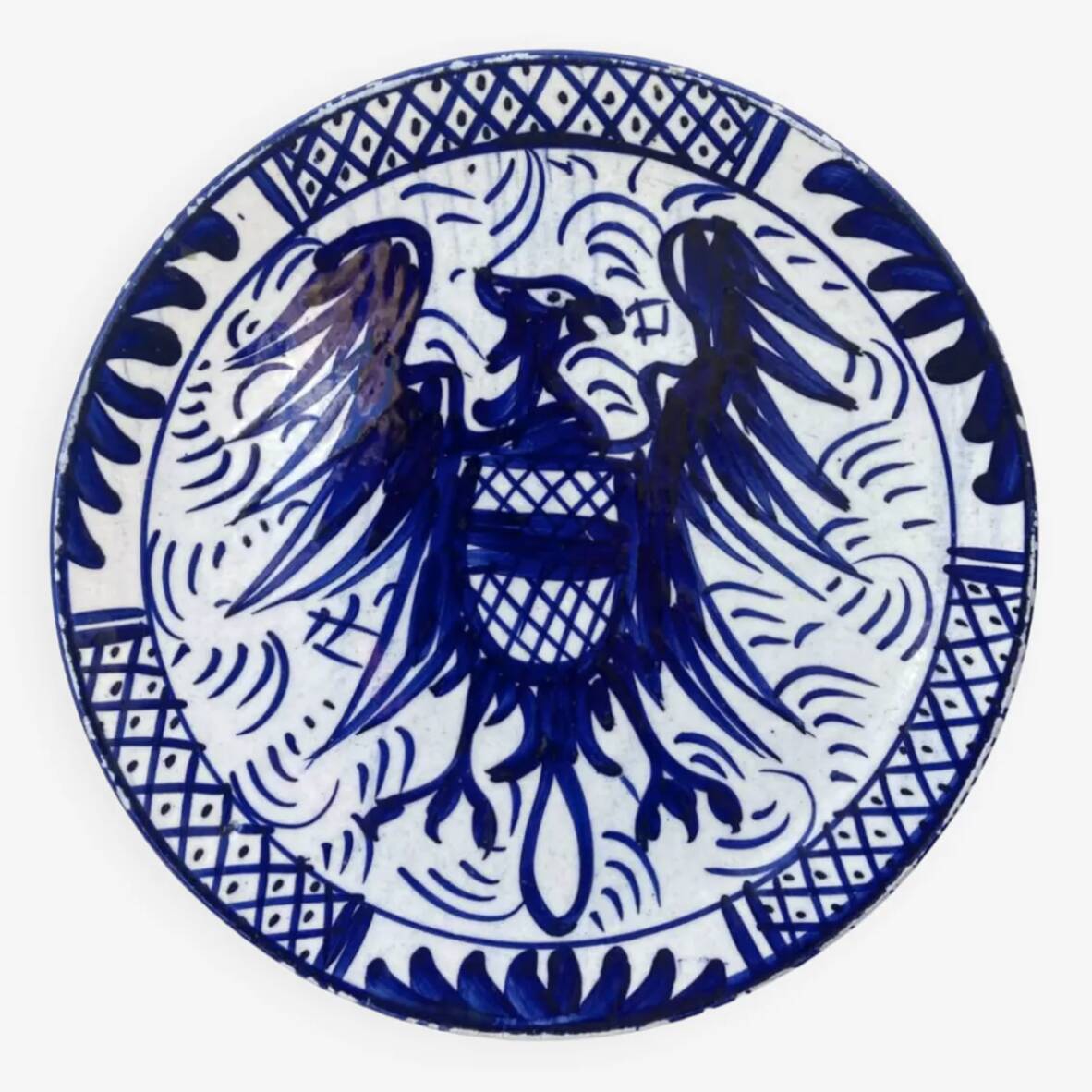Blue bird decorative plate