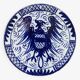 Blue bird decorative plate