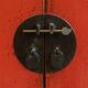 Antique Chinese red lacquer sideboard