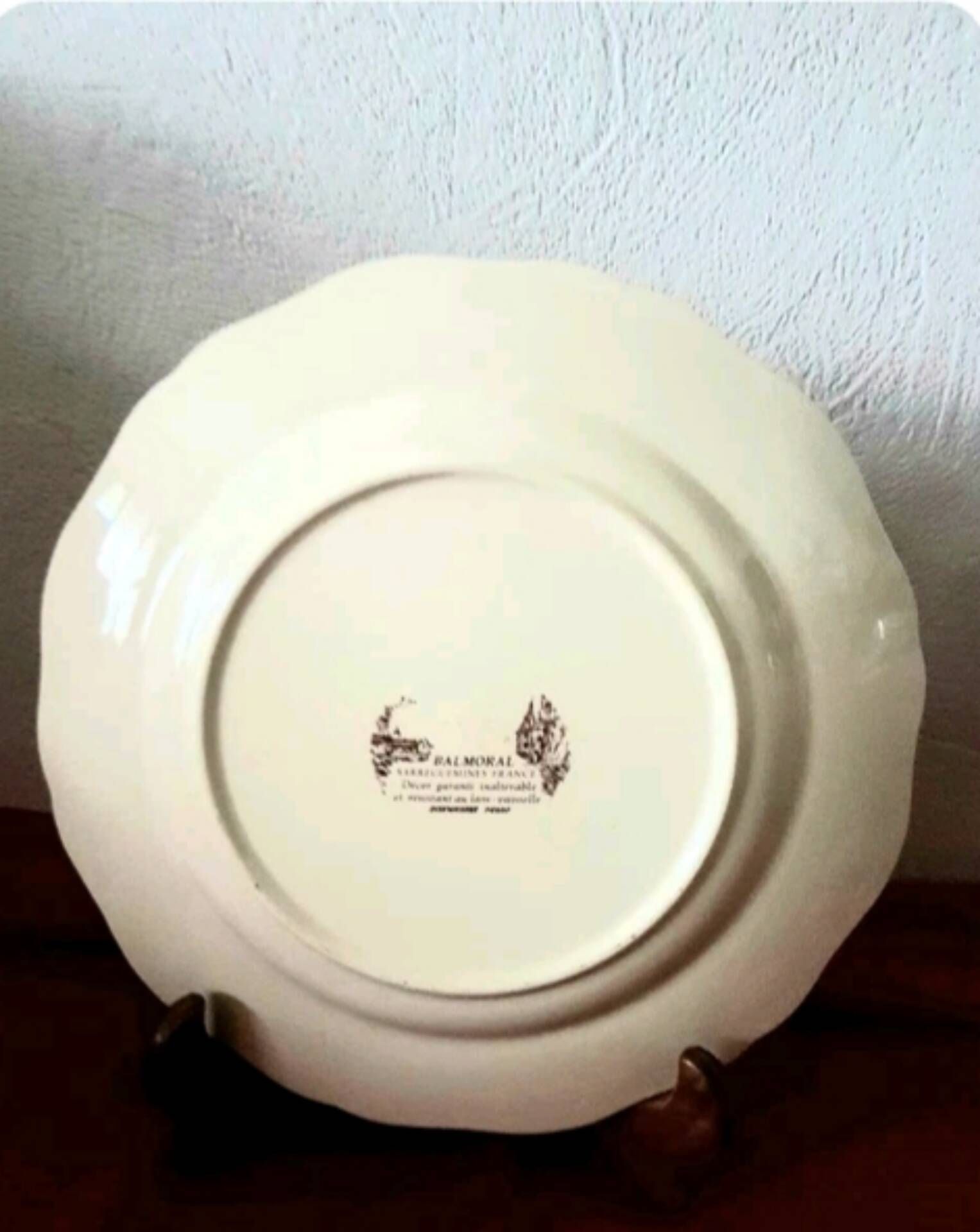 Set of 2 Sarreguemines Balmoral plates
