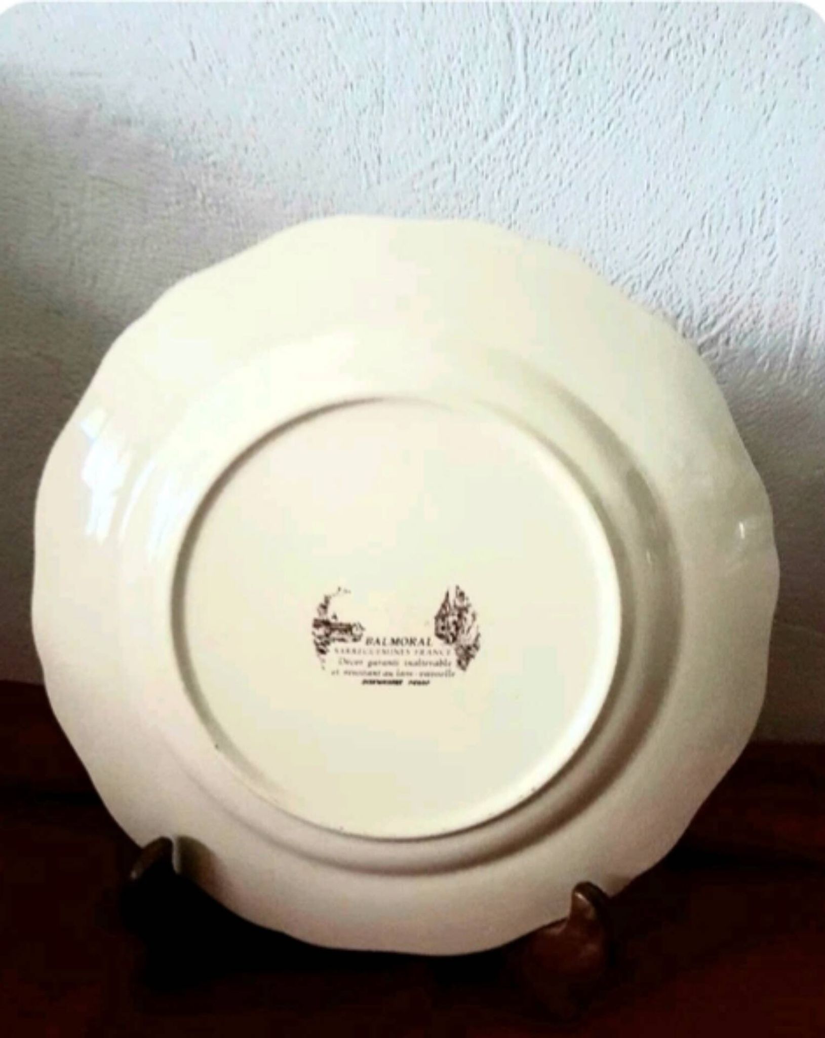 2 assiettes Sarreguemines Balmoral