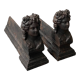 Pair of cast iron pegs