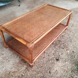 rattan coffee table