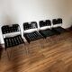 Set of 4 Black Omstak Chairs by Rodney Kinsman for Bieffeplast