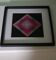 Tableau Vintage Art Optique - Victor Vasarely - Frame 40x40cm  
Description