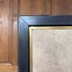 Brot mirror on legs, triptych glass in blackened wood, brass, Art Deco