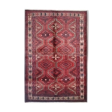 Red Wool Tribal Area Rug Hand made Oriental Wool Carpet- 171x247cm