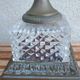 Imposing Médicis vase in cut crystal on a pedestal, created by Vaudeville at Baccarat.