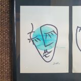 Set of 2 original minimalist paintings