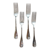 4 fourchettes en métal argenté