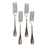 4 silver-plated forks