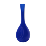 Scandinavian blue glass vase by Gunnar Anders