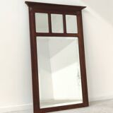 Antique beveled mirror on a wooden frame, 1930