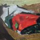 Ove Olson, Swedish painting, 1956, Oil on Panel