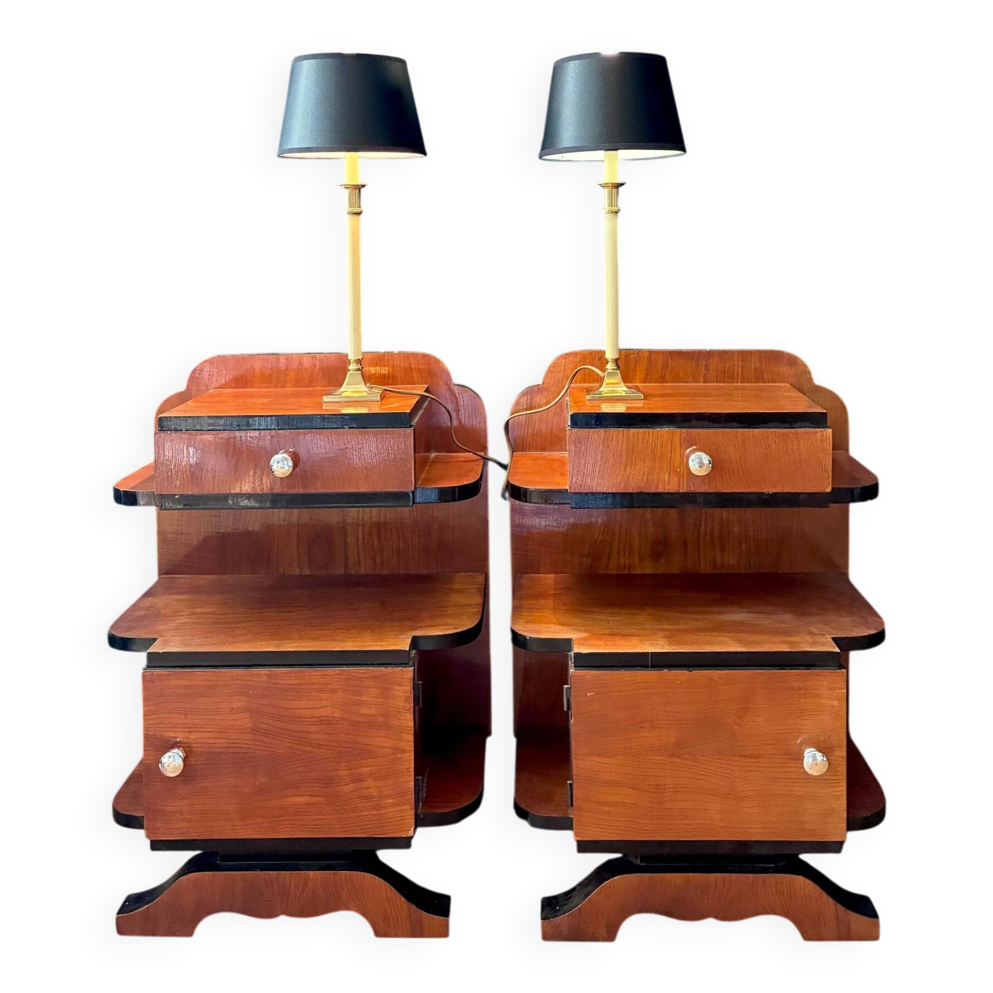 Pair of "neoclassical" lamps - 1970.