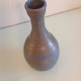 Vase soliflore en ceramique grise et bleue par KHL vintage années 60-70