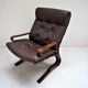 Dark brown leather Pirate chair