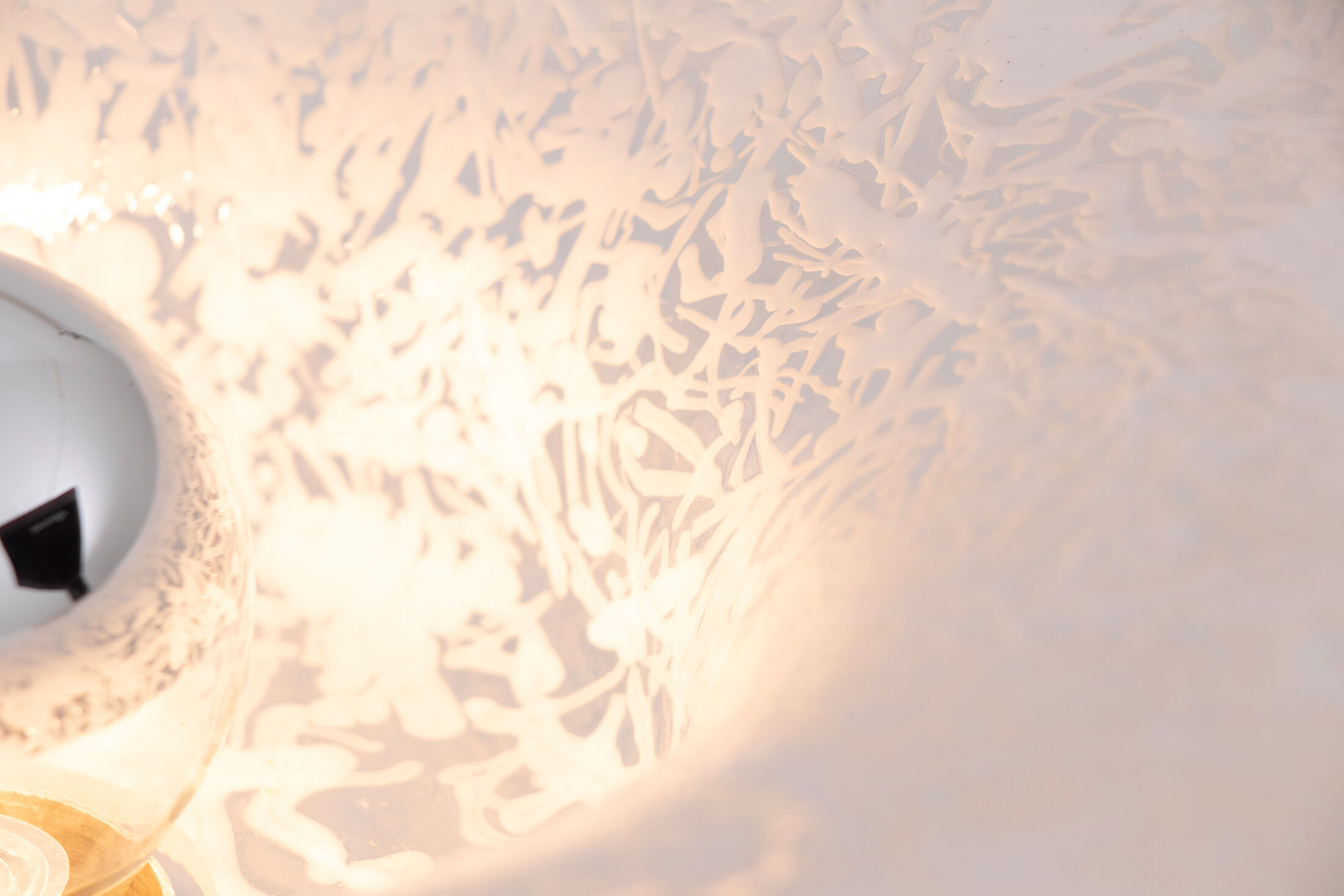 Midcentury Murano Glass Light Bulb Lamp