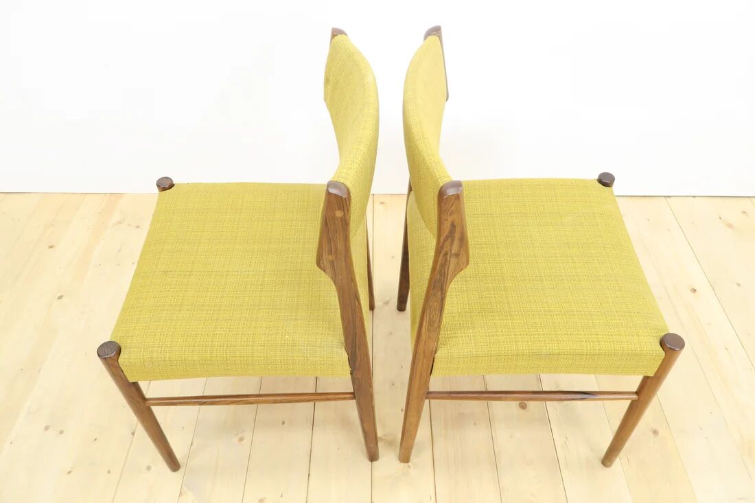 Ensemble de 8 chaises en palissandre, années 1960