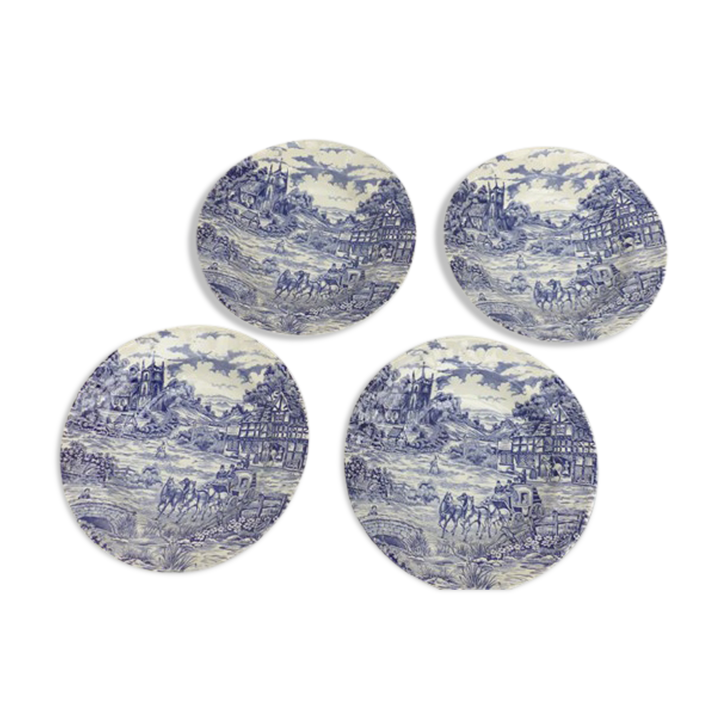 Jouy canvas hollow plates