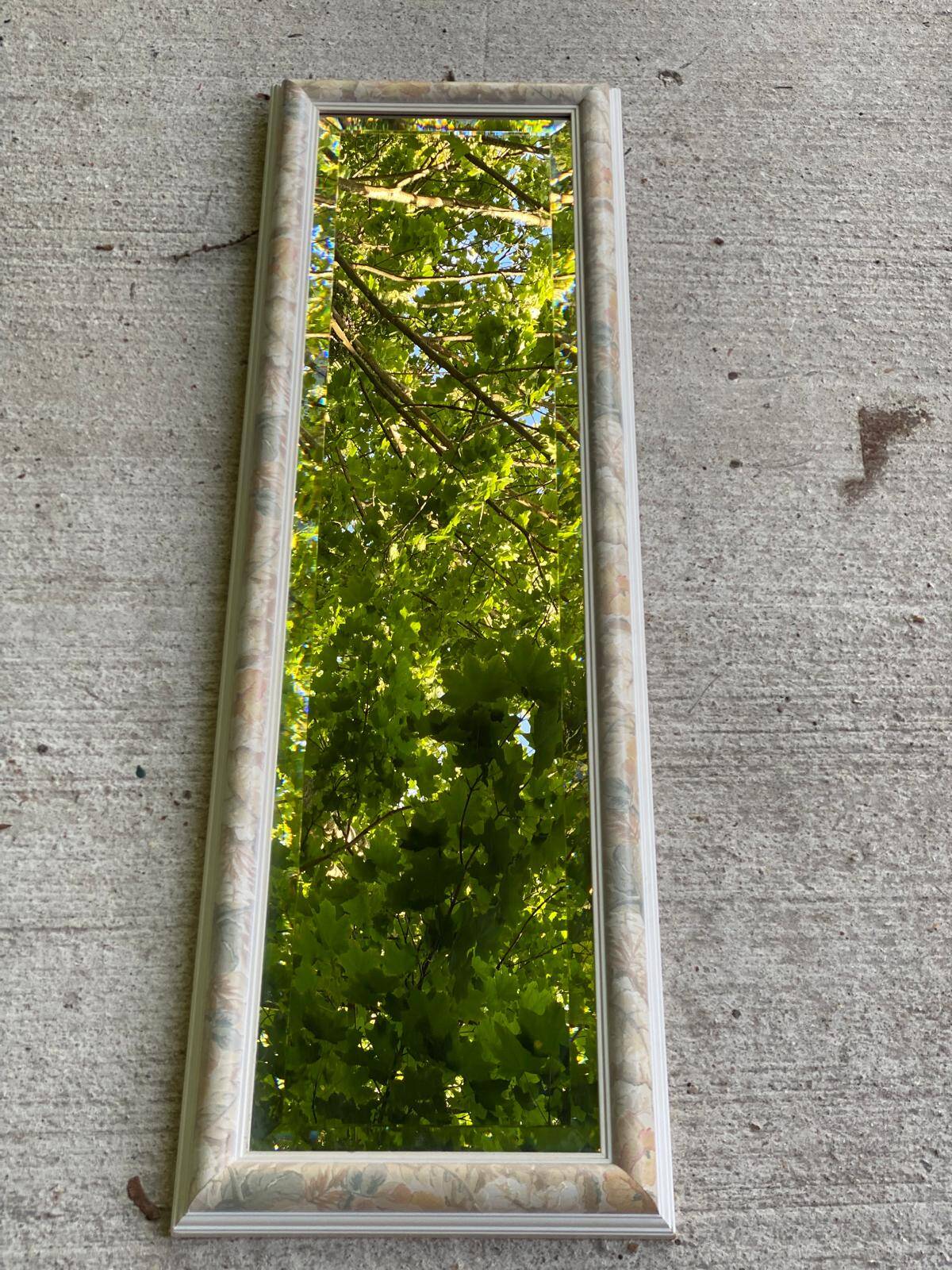 Art Deco flower mirror 130x40cm