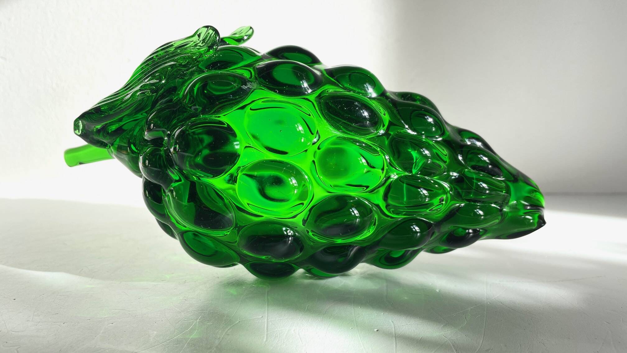 Grappe de RAISIN Verre Vert VINTAGE