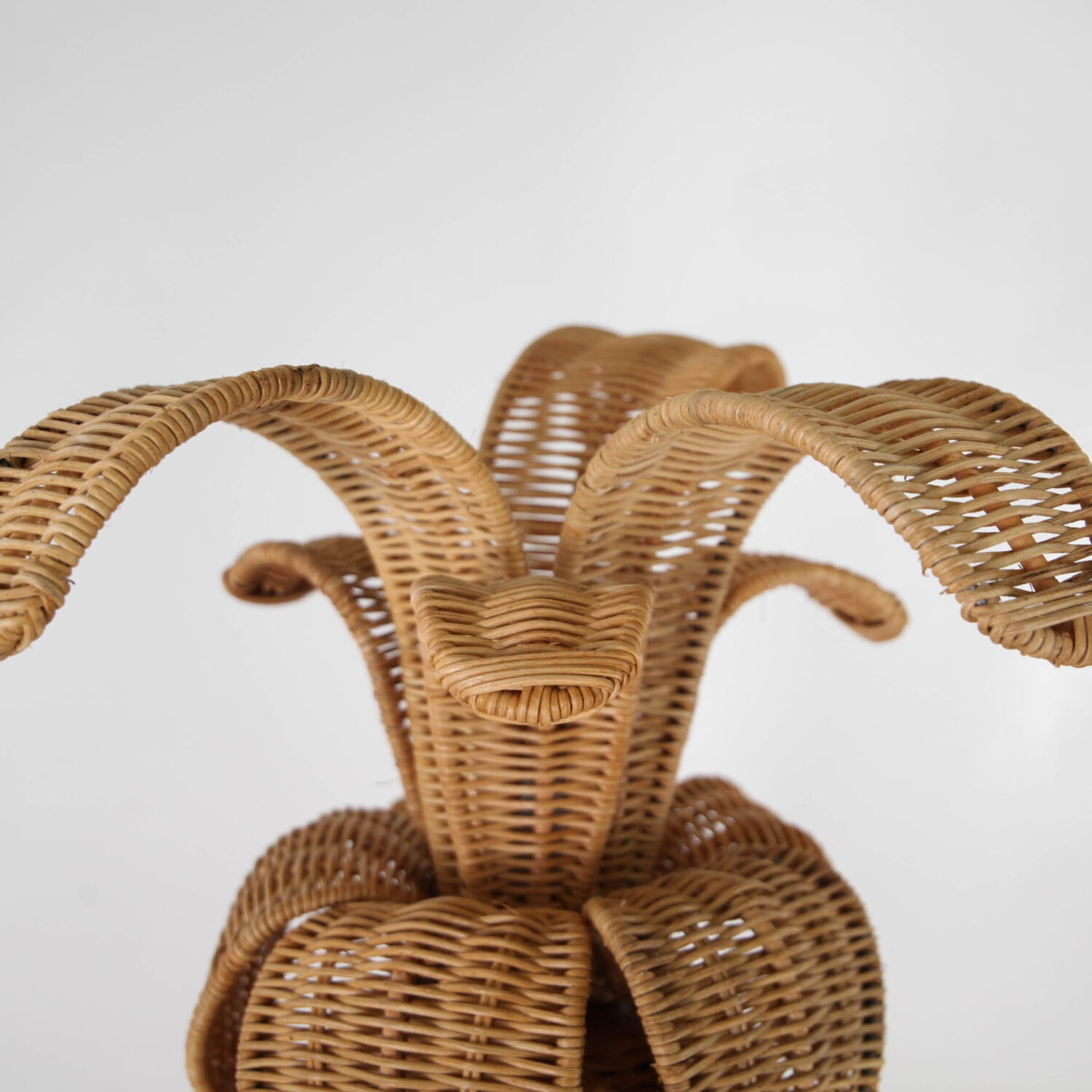 "Rattan 'pineapple' lamps"