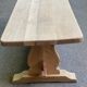 Renovated 19th century solid oak monastery dining table 200cm