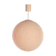 Vintage Cream Sugar Ball Hanging Lamp 1960s