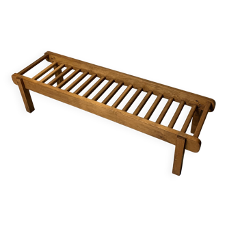 Bench design modernism vintage brutalist in wood