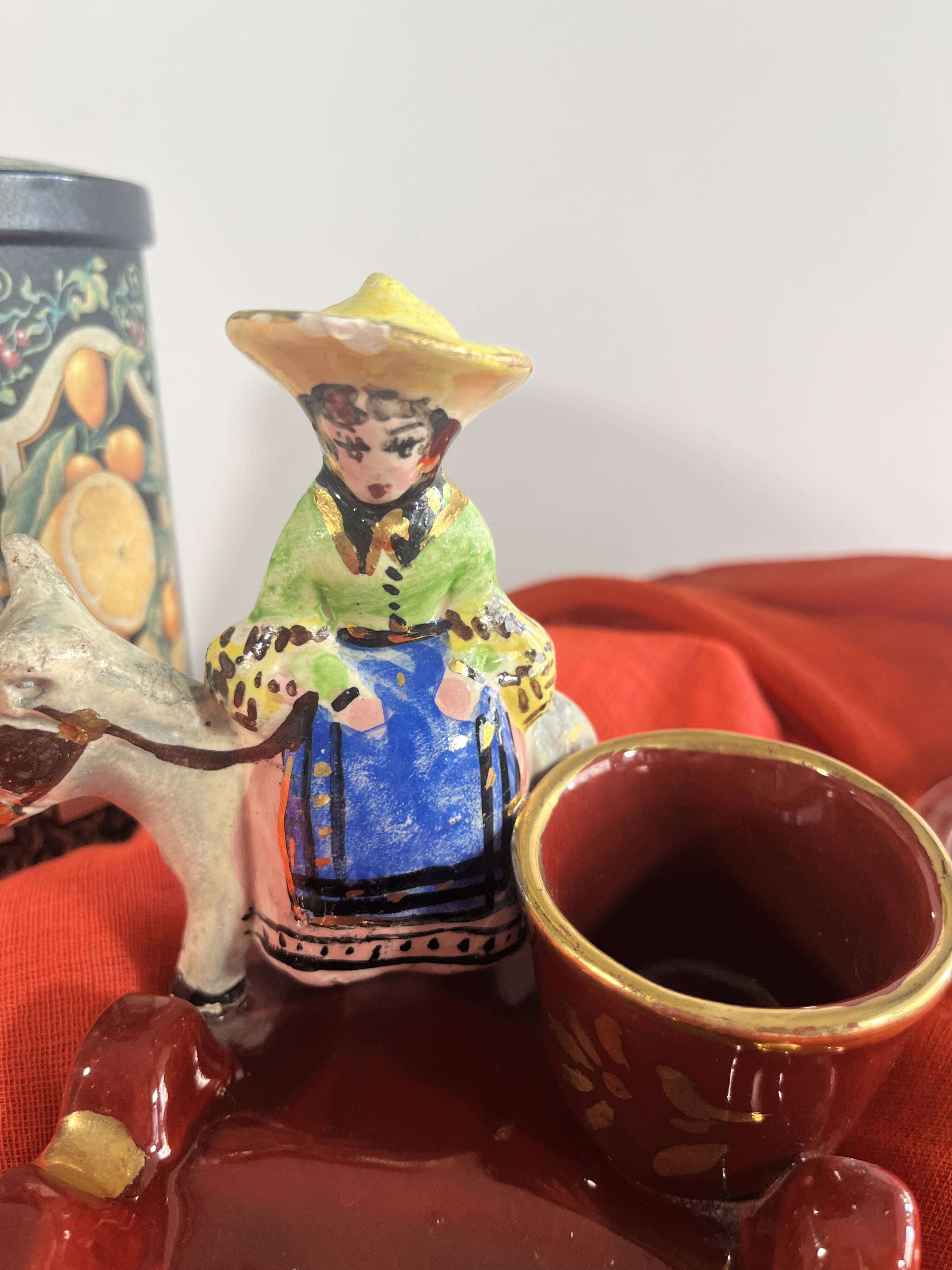 Vallauris burgundy collection ashtray