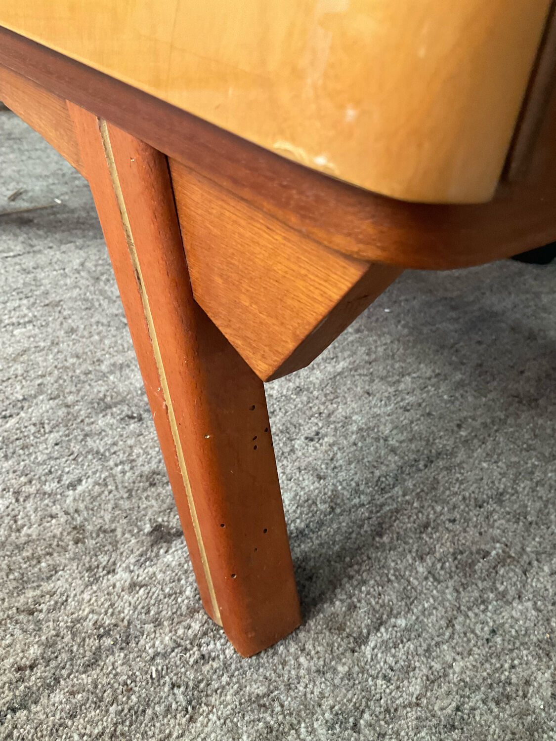 Vintage teak bedside table from the years 50-69