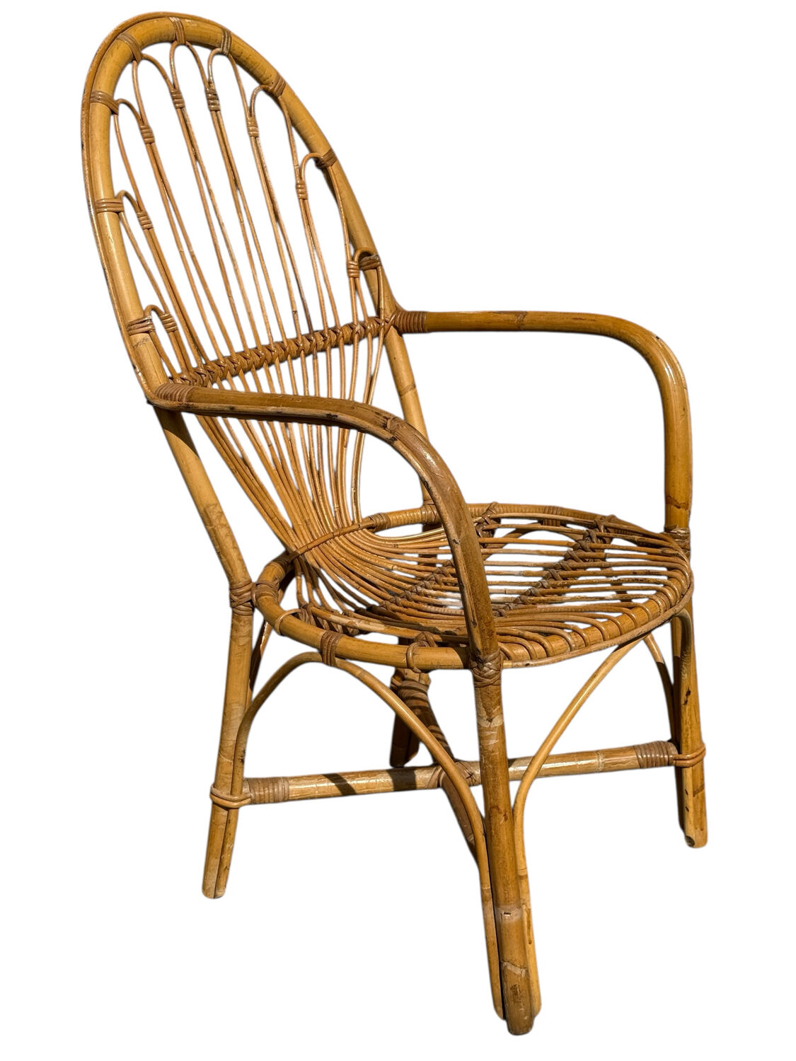 3 Rattan Armchairs from the 70s