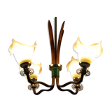 Mid-century Wood Chandelier 1970‘s