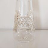 Carved glass decanter