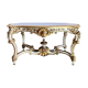 Table de milieu d’époque Napoléon III en bois peint et doré